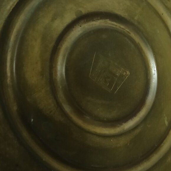 MCM Metawa Holland Brass & Copper Teapot with Cane Wrapped Handle - Picture 8 of 8